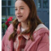 Falling Like Snowflakes 2024 Julie Cooper Ava Weiss Pink Puffer Jacket