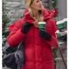 Falling Like Snowflakes 2024 Teagan Rebecca Dalton Red Puffer Jacket