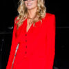 Kate Upton NYC Red Fiery Suit