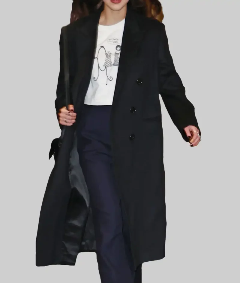 Olivia Rodrigo NBC Studio Black Trench Coat