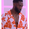 Perfect Match Season 02 Kaz Bishop Orange Printed Shirt