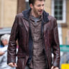 Red One 2024 Chris Evans Leather Jacket