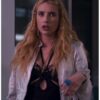 Space Cadet 2024 Emma Roberts Metallic Jacket