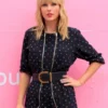 Taylor Swift Black Printed Jumpsuit