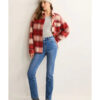The Jetty 2024 Hannah Ruby Stokes Red Plaid Jacket