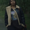 The Jetty 2024 Riz Weruche Opia Shearling Leather Jacket