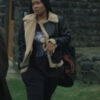 The Jetty Riz Weruche Opia Shearling Leather Jacket