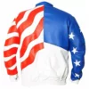 Vanilla Ice USA Flag Biker Leatherr Jacket
