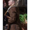 We Live in Time 2024 Almut Florence Pugh Shearling Jacket