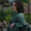 A Good Girlâ€™s Guide to Murder Pippa Fitz-Amobi Emma Myers Green Satin Jacket