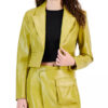 All American Homecoming Nathaniel Hardin Cropped Leather Blazer