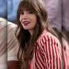 Emily In Paris S04 Emily Cooper Lily Collins Red & White Striped Blazer