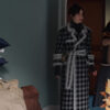 Emily in Paris S04 Emily Cooper Lily Collins Plaid Coat