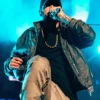 Eminem Grey Hooded Bomber Jacket