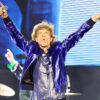 Hackney Diamonds Tour 2024 Mick Jagger Purple Bomber Jacket
