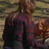 Harold and the Purple Crayon Terry Zooey Deschanel Plaid Jacket