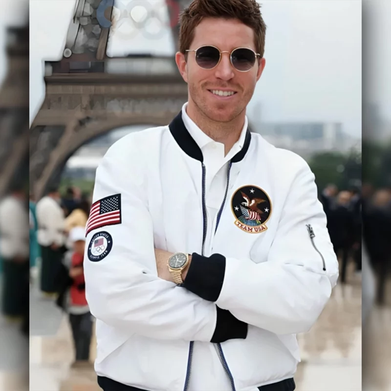 Paris-2024-Olympics-Shaun-White-Opening-Ceremony-Team-USA-Bomber-Jacket