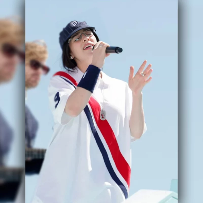 Paris Olympics 2024 Billie Eilish White Shirt
