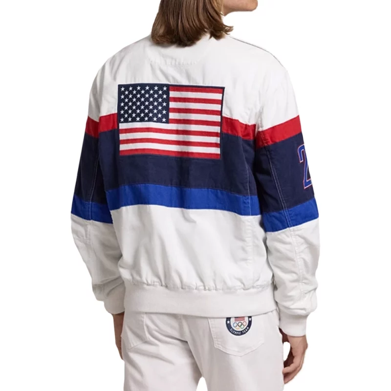 Paris Olympics 2024 Team USA White Jacket