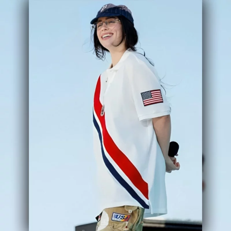 Paris Olympics Billie Eilish Oversized White Shirt