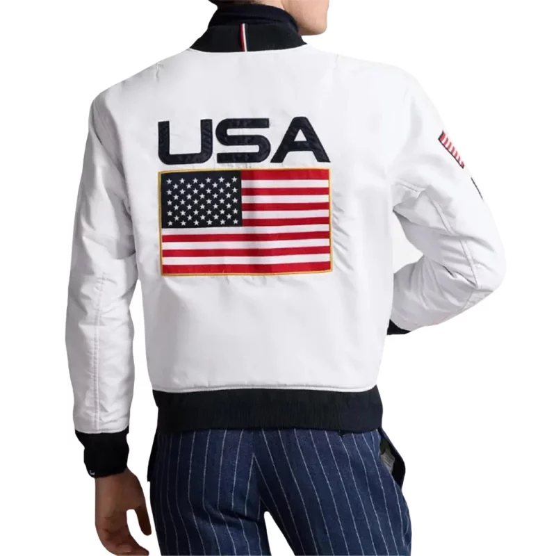 Paris-Olympics-Shaun-White-Opening-Ceremony-Team-USA-Bomber-Jacket
