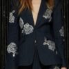 Press Junket Blake Lively Black Suit