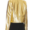 The Bachelorette S21 Jenn Tran Gold Metallic Leather Jacket