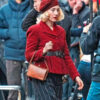 Blitz 2024 Rita Saoirse Ronan Red Coat