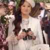 Emily In Paris Mindy Chen Cape White Coat