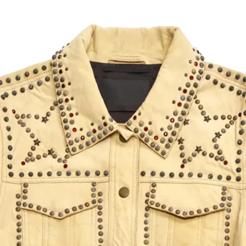 Emily In Paris S04 Benoit Kevin Dias Yellow Studded Jacket