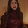 Emily in Paris Emily Cooper Maroon Jacket