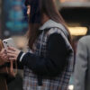Emily in Paris S04 GeneviÃ¨ve Thalia Besson Checked Bomber Jacket