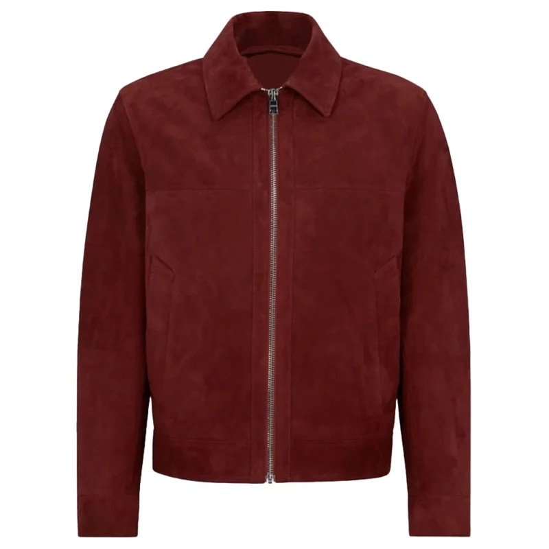Emily in Paris Season 4 Marcello Eugenio Franceschini Red Leather Jacket