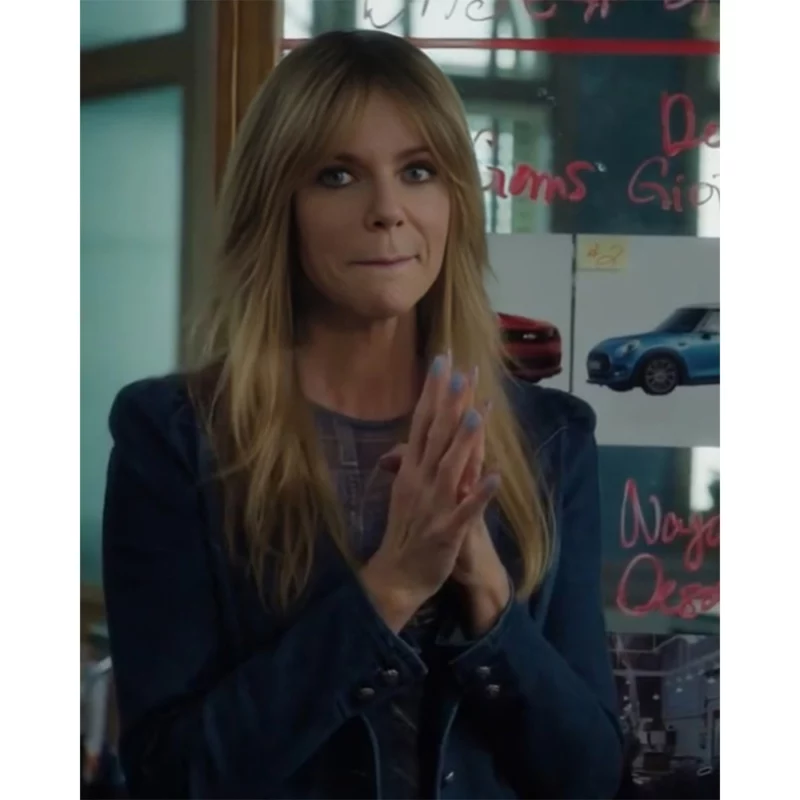 High Potential Morgan Kaitlin Olson Blue Denim Blazer