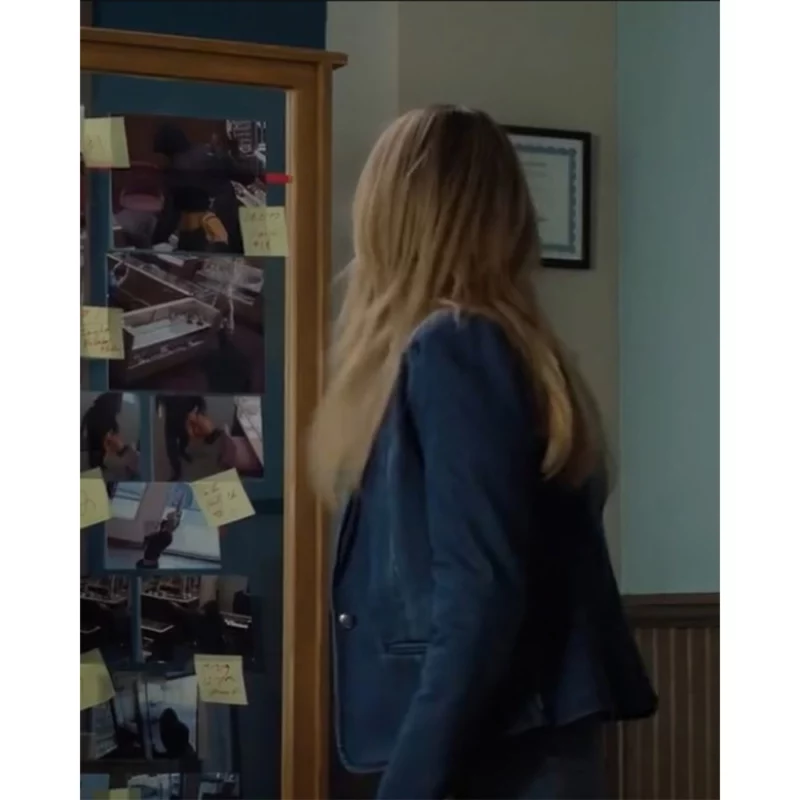 High Potential Morgan Kaitlin Olson Denim Blazer