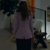 His & Hers Dana Lacey Chabert Purple Blazer