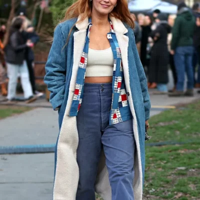 It Ends With Us Shearling Coat