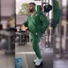 Jason Kelce Monday Countdown Team Italia Green Tracksuiit