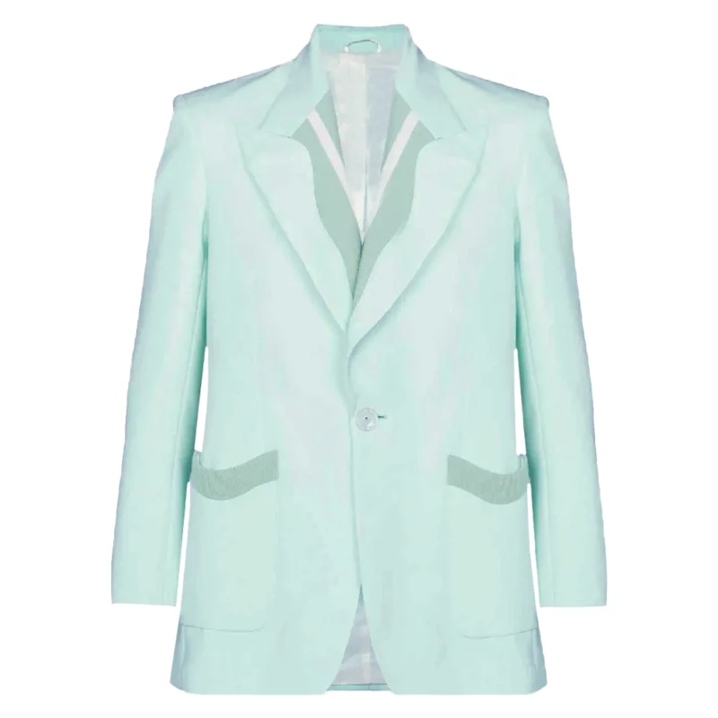Kaos Dionysus Nabhaan Rizwan Green Blazer
