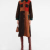 Only Murders In The Building Selena Gomez Colorblock Suede Coat