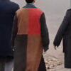 Only Murders In The Building Selena Gomez Suede Colorblock Coat