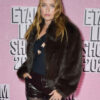 Paris Fashion Week Camille Razat Fur Jacket