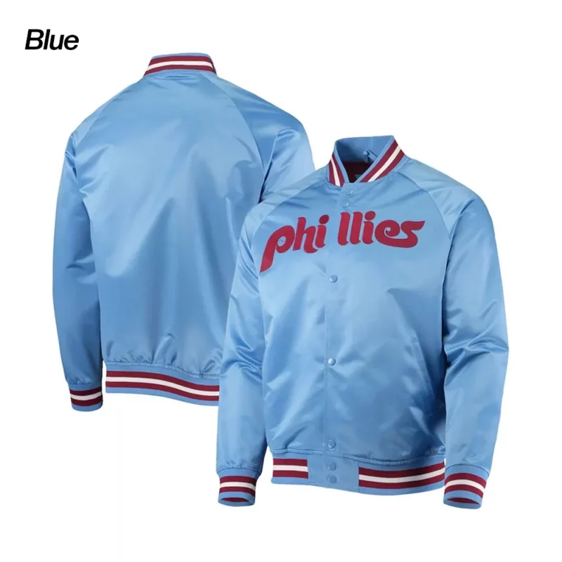 Philadelphia Phillies Blue Satin Jacket