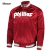 Philadelphia Phillies Raglan Full-Snap Satin Jacket