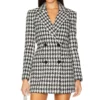 Selling Sunset S08 Alanna Gold Tweed Blazer
