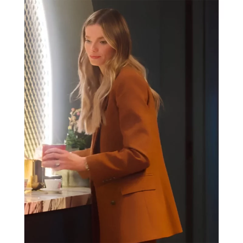Selling Sunset Season Alanna Gold Brown Blazer