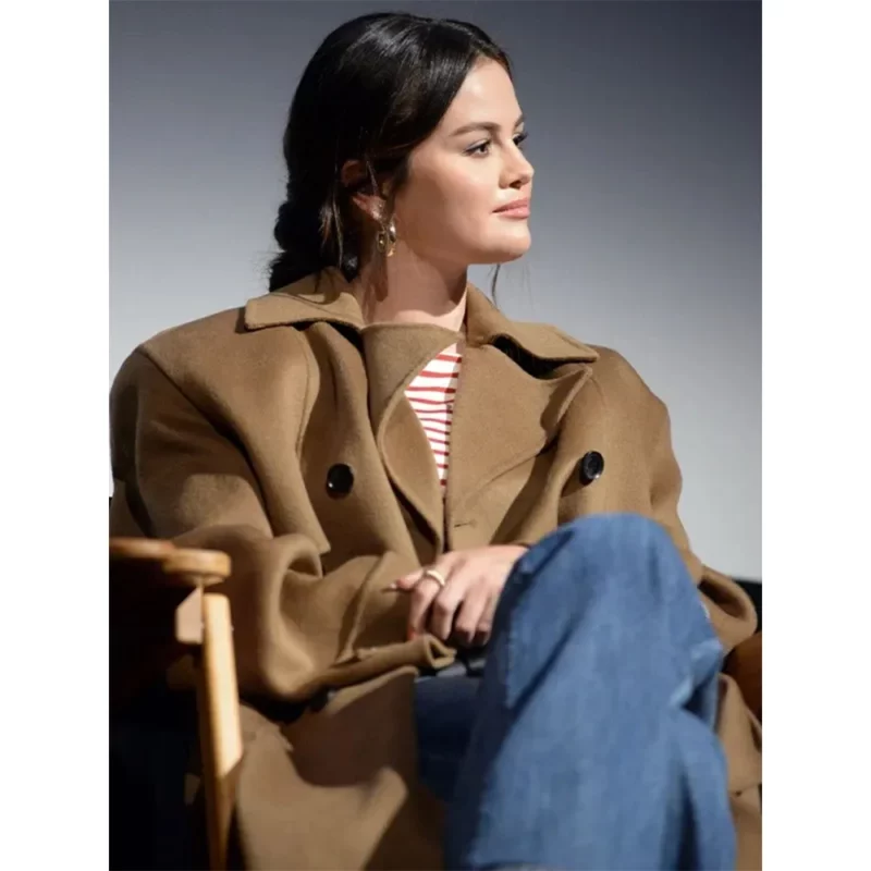 Telluride Film Festival 2024 Selena Gomez Brown Trench Coat