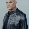 The Killer's Game 2024 Joe Flood Dave Bautista Black Leather Jacket