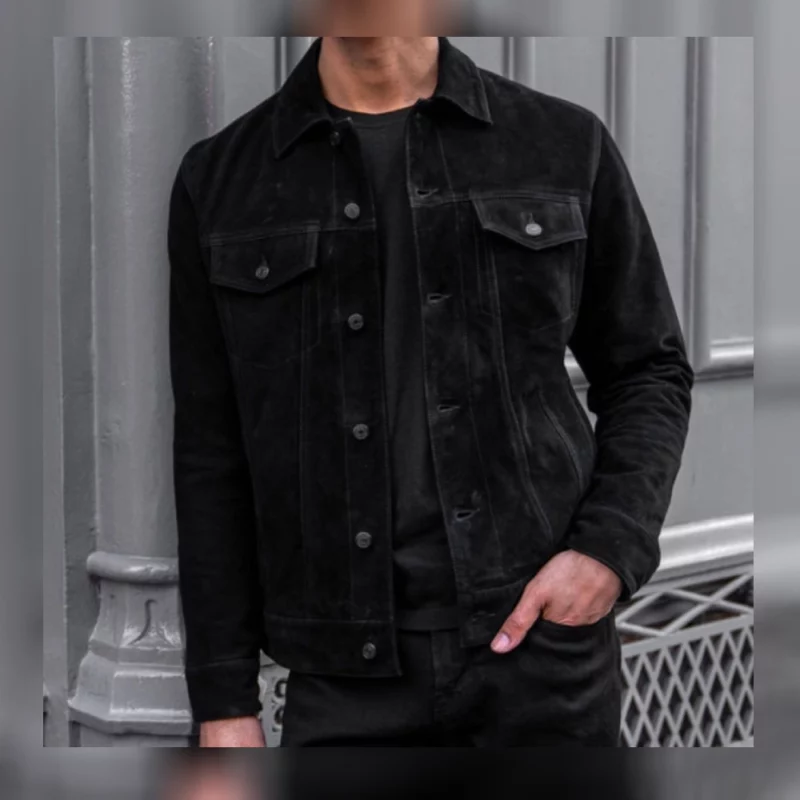 The Killer's Game Ben Kingsley Suede Jacket