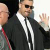 Travis Kelce Chiefs Falcons Game Black Suit